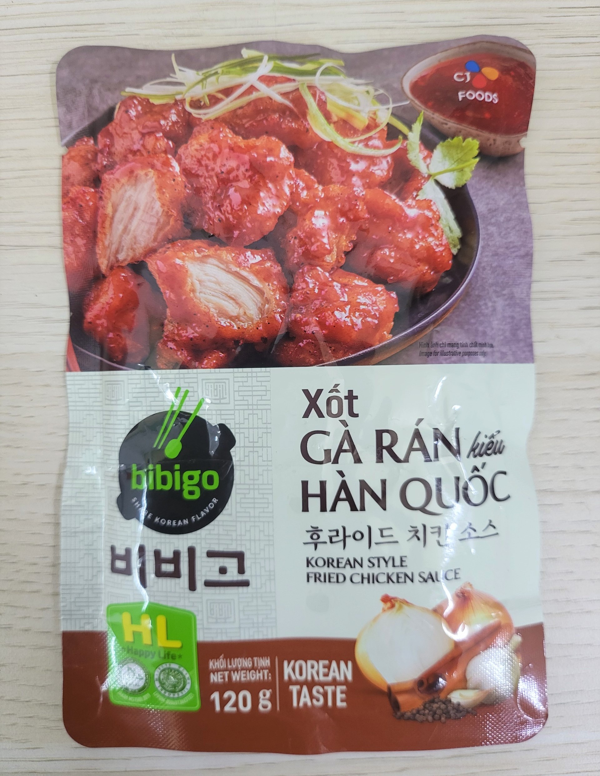 gói 120g XỐT GÀ RÁN KIỂU HÀN QUỐC BIBIGO Korean Style Fried Chicken Sauce