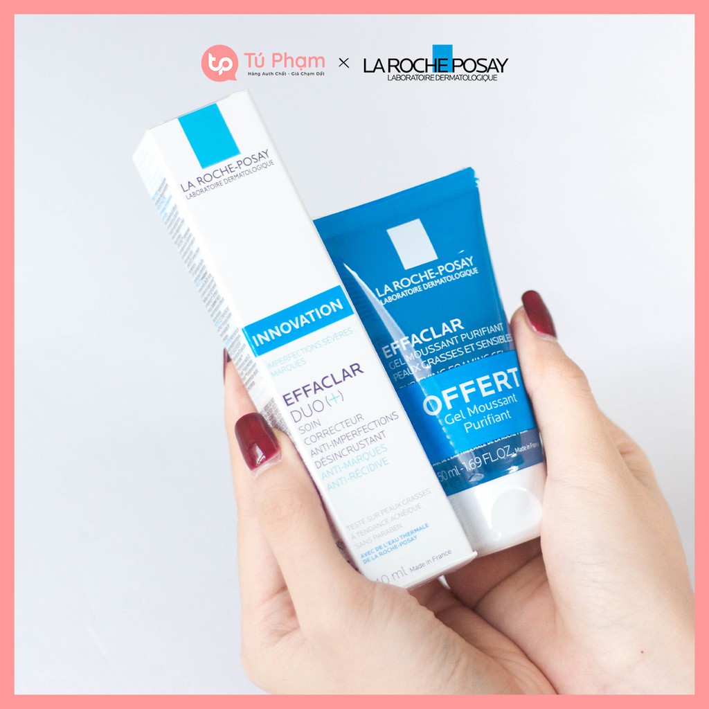 Set giảm mụn la roche-posay effaclar duo tặng kèm sữa rửa mặt la roche-posay