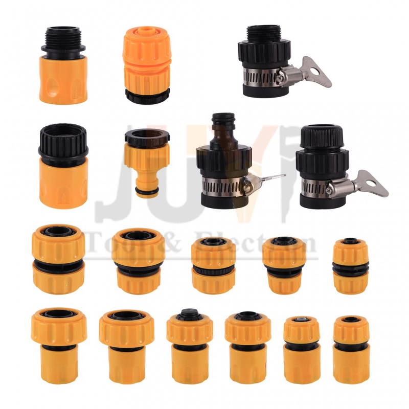 Juyi khớp nối nhanh mm khớp nối sửa chữa đường ống nước khớp nối nhanh dừng nước đầu nối vòi nước đầu nối vòi vườn ren đực 12 "34"