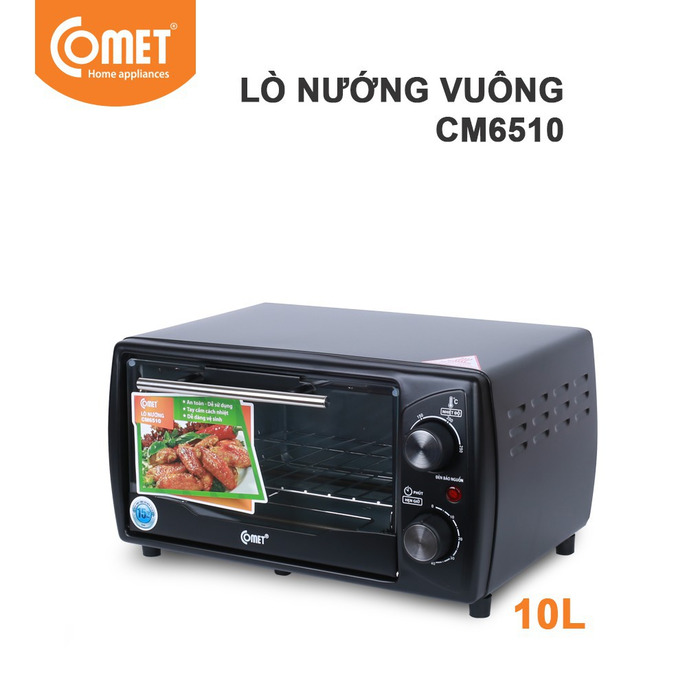 Lò nướng điện đa năng comet cm6510 - đen - hàng chính hãng lò nướng điện dùng trong gia đình thiết kế hiện đại sang trọng công suất mạnh mẽ
