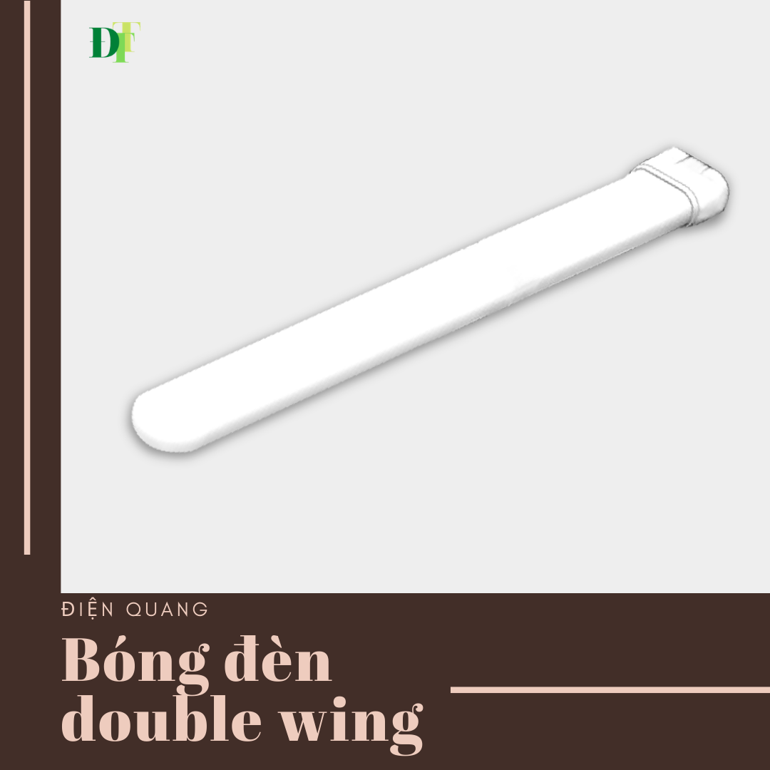Bóng đèn led doublewing điện quang 18w daylight - đq leddw01 i 18765
