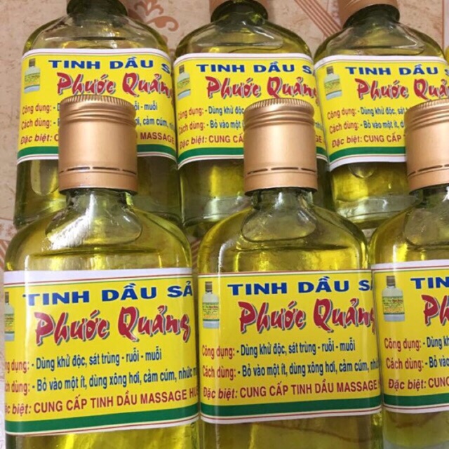 Combo 3 Chai Tinh Dầu Xả Chống Muỗi Hiệu Phước Quảng Nguyên Chất