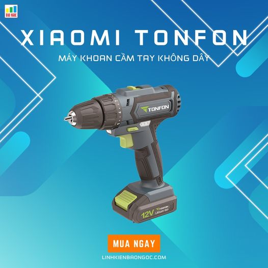Khoan cầm tay không dây xiaomi tonfon 2012004 - 12v