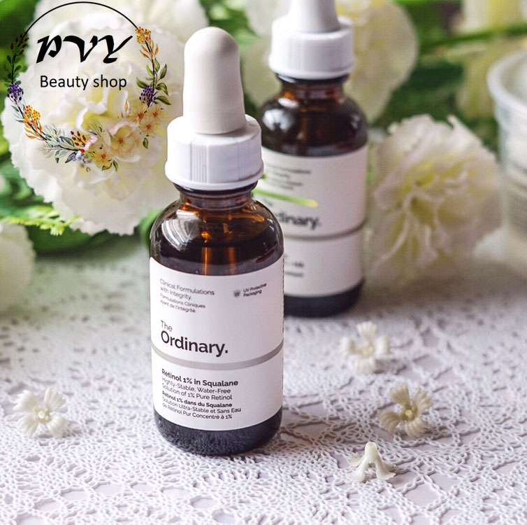 Serum The Ordinary Retinol 1% in Squalane Tinh Chất Chống Lão Hóa Da, Giúp Da Căng Mịn #Pvy Beauty