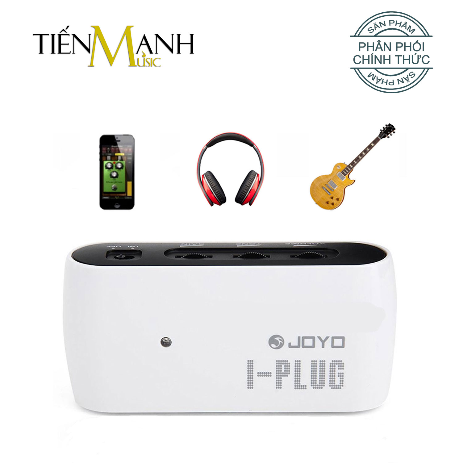 [Chính Hãng] Soundcard Thu Âm, LiveStream Cho Guitar Kết Nối Điện Thoại, Smartphone Joyo I-Plug iRig Interface