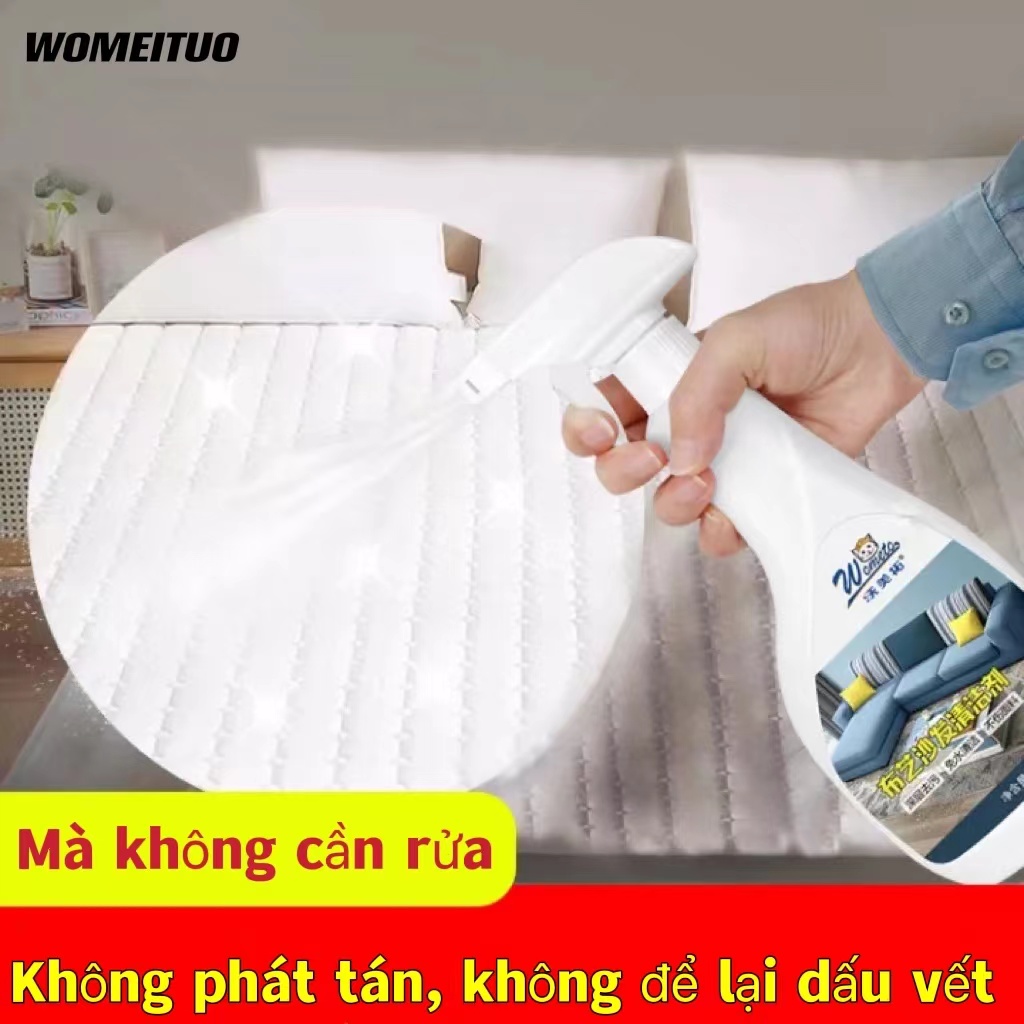 【 Bán Chạy 】Bình Xịt Vệ Sinh Sofa 500ml - Tẩy Sạch Vết Bẩn Sofa,Rèm Cửa,Thảm,Ghế Ô Tô,Xe Hơi - Không Hại Bề Mặtsofa cleaner 500ml COD