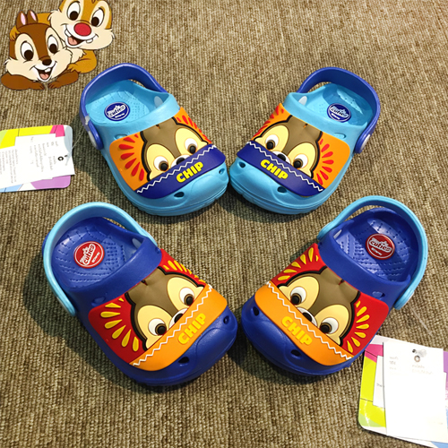 Dép Sục Bé Trai Chip & Dale cá tính, tinh nghịch, thông minh Cartoon Agency Thái Lan, giày dép Thái Lan