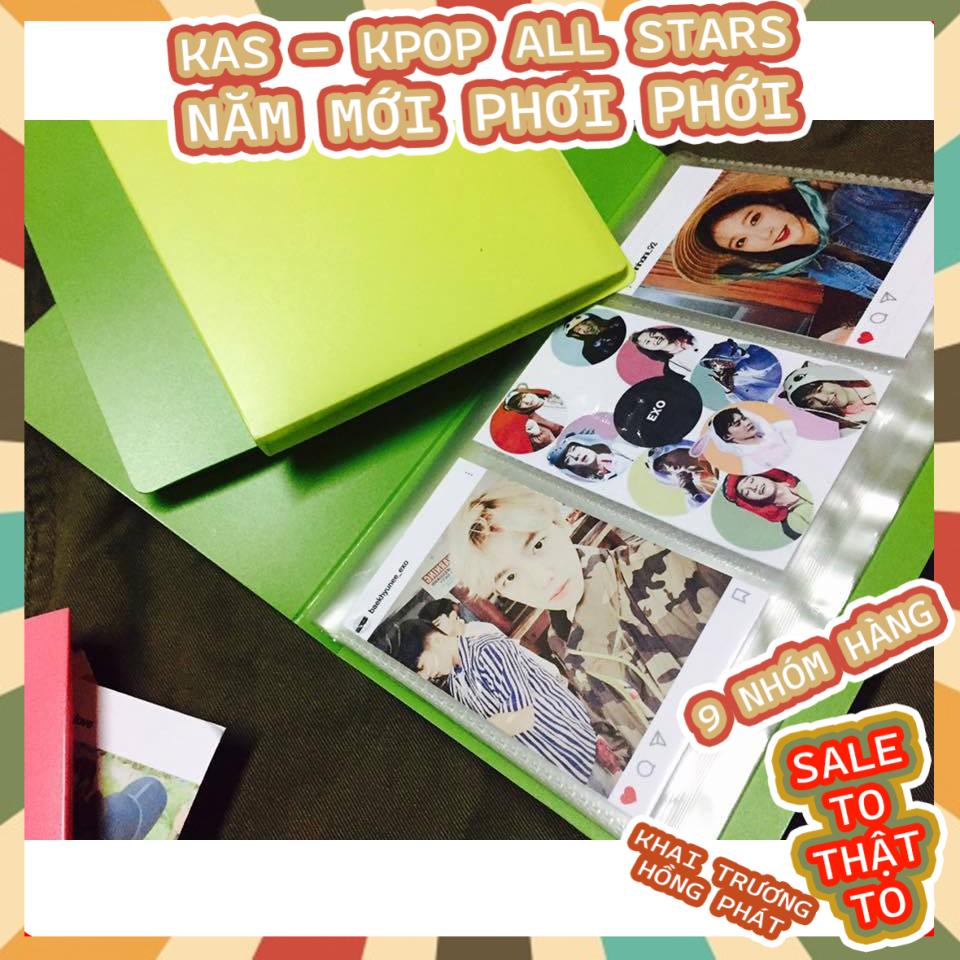 Sổ đựng card/ album đựng card- khổ a5 - đựng được 120 card kas - kpop all stars