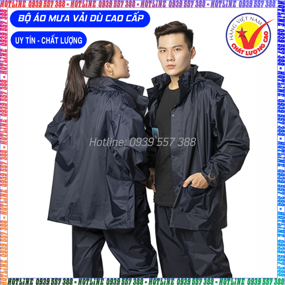 BỘ QUẦN ÁO MƯA VẢI DÙ, ÁO MƯA BẢO HỘ LAO ĐỘNG , ĐI BỘ , ĐI XE ĐẠP XE MÁY, LÀM VIỆC TRỜI MƯA