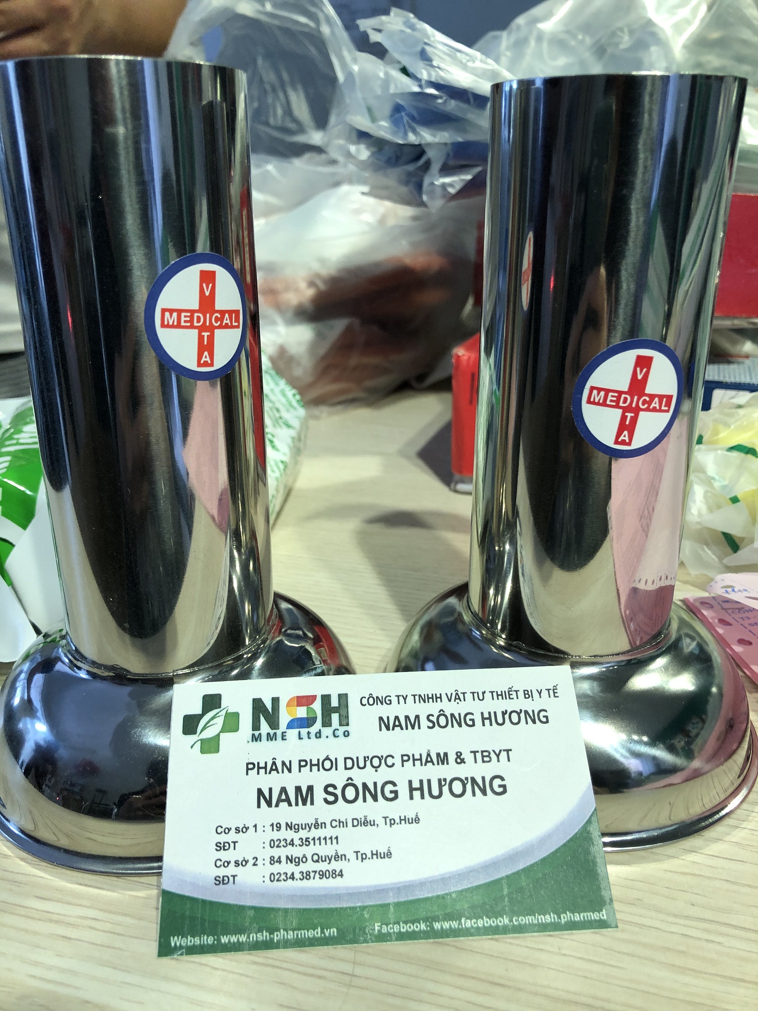 Ống cắm pen panh, lọ cắm pen panh y tế cỡ lớn 5cm x 16cm