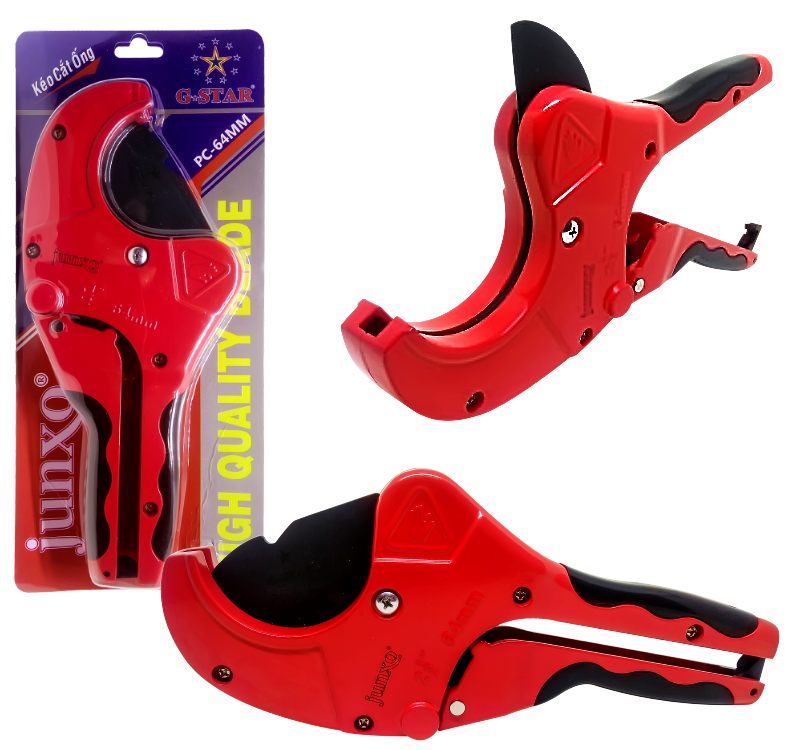 Kéo cắt ống nhựa pc g-star 64mm màu đỏ