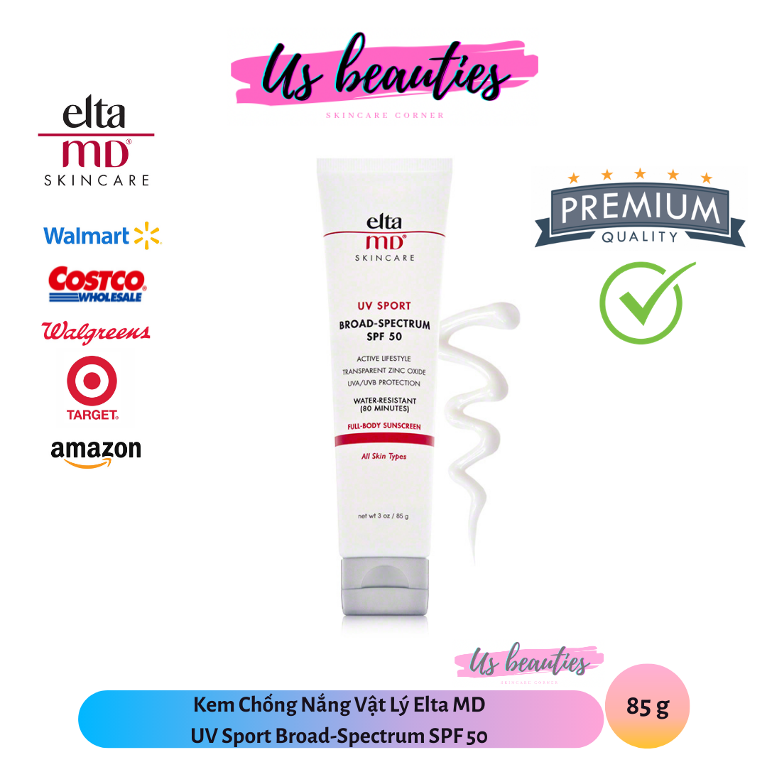 Kem Chống Nắng Vật Lý Elta MD UV Sport Broad-Spectrum SPF 50 85g