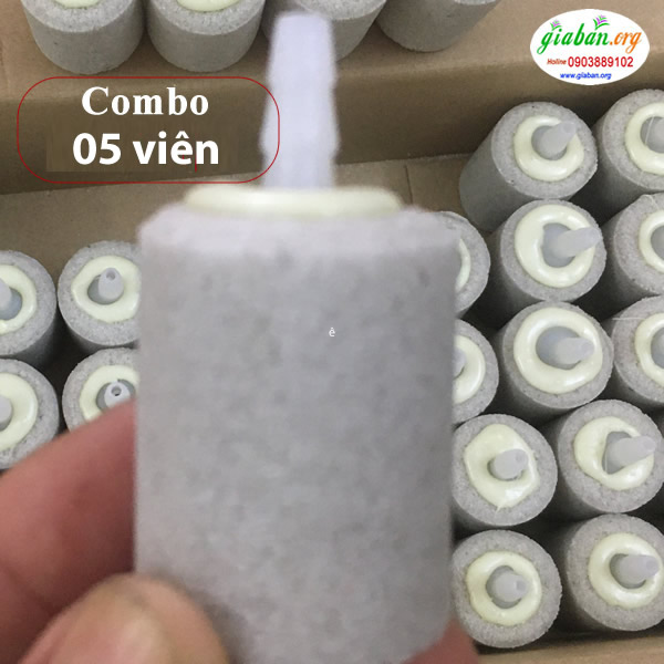 Combo 5, 10, 30, 50 cục, viên sủi oxy loại đá mịn giá rẻ tại shop Gia Ban