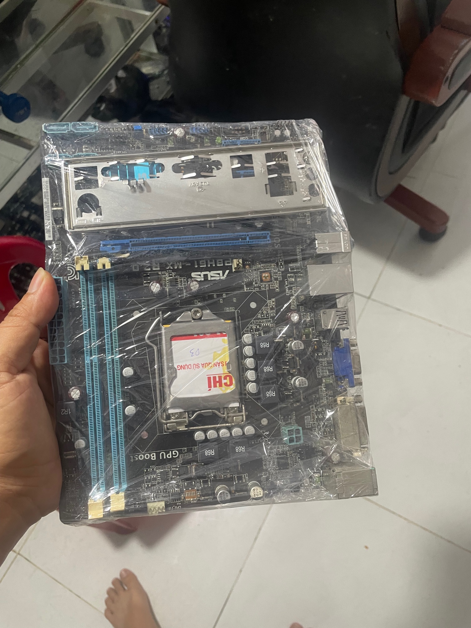 Mainboard máy vi tính h61 chipset 1155 hàng đẹp chạy full cpu 1155, bảo hành chu đao 1thang