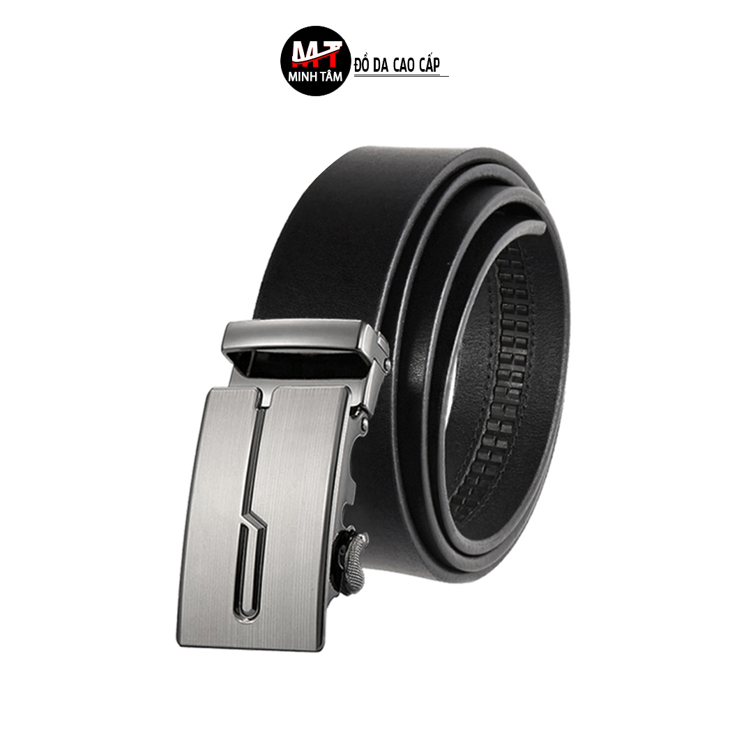 [HCM]Thắt lưng nam Minh Tâm da bò 1 lớp khóa kim loại tự động MT-1226H