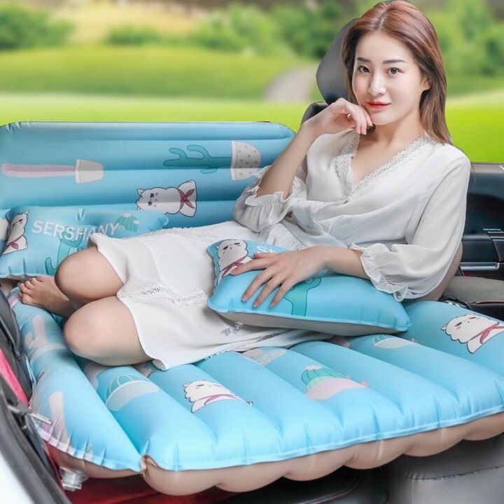 [HCM]Nệm hơi ô tô vải dù hoa văn cao cấp, Đệm hơi ô tô, đệm ngủ ô tô, Giường hơi ô tô Hotaco dùng cho xe 5 chỗ 7 chỗ và xe bán tải