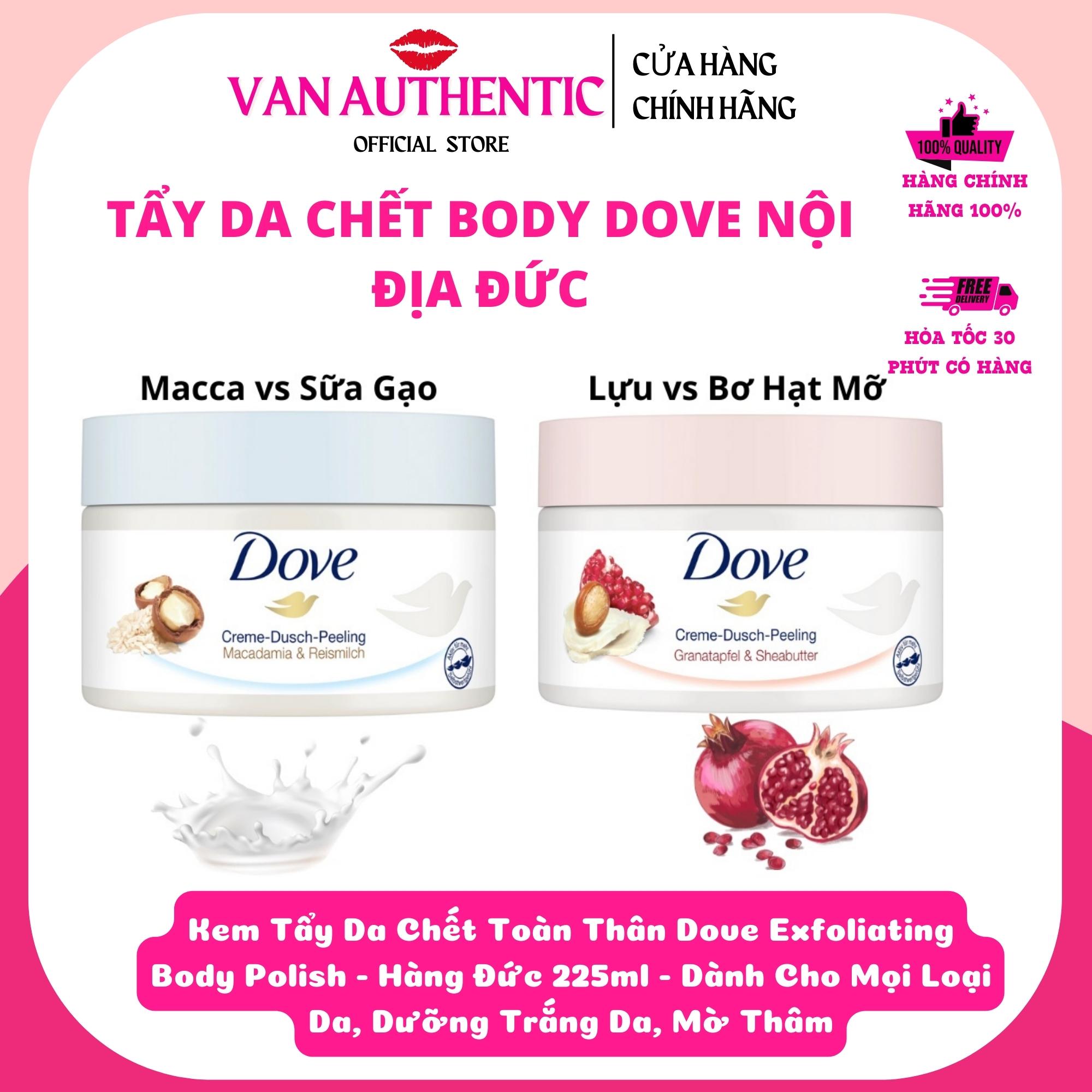 Tẩy da chết dove Exfoliating Body Polish Mỹ Tẩy Da Chết Toàn Thân ĐỨC