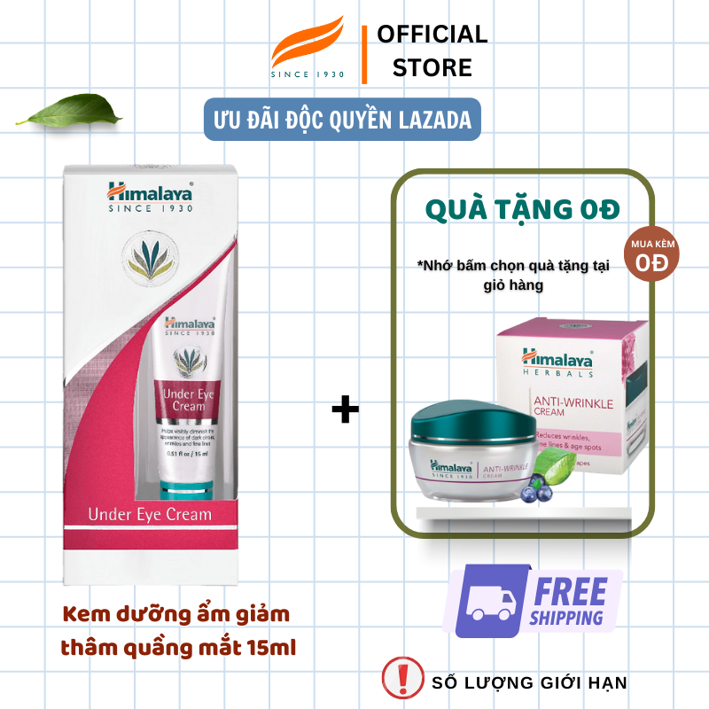Kem dưỡng giảm thâm quầng mắt Himalaya Under Eye Cream - 15ml
