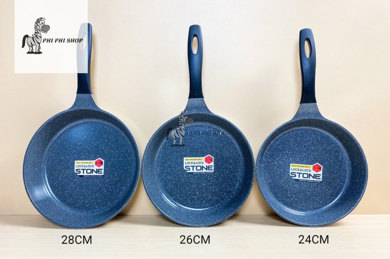[HCM]Chảo chống dính Lock&Lock dòng Stone 7 lớp các size