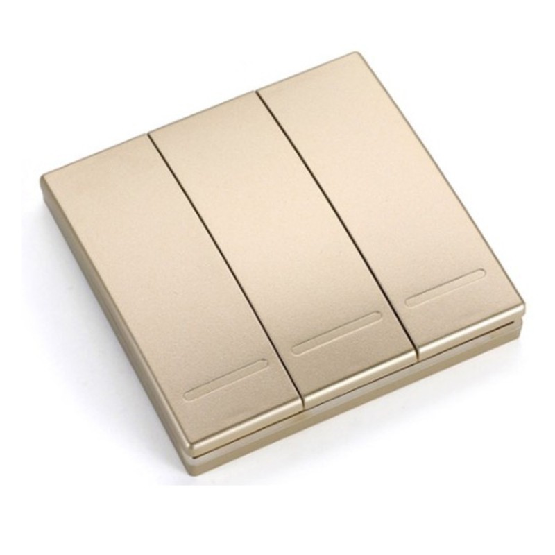 Nút nhấn công tắc điều khiển đèn từ xa dán tường không dây phát sóng RF 433MHz. Loại 2 hoặc 3 phím bấm