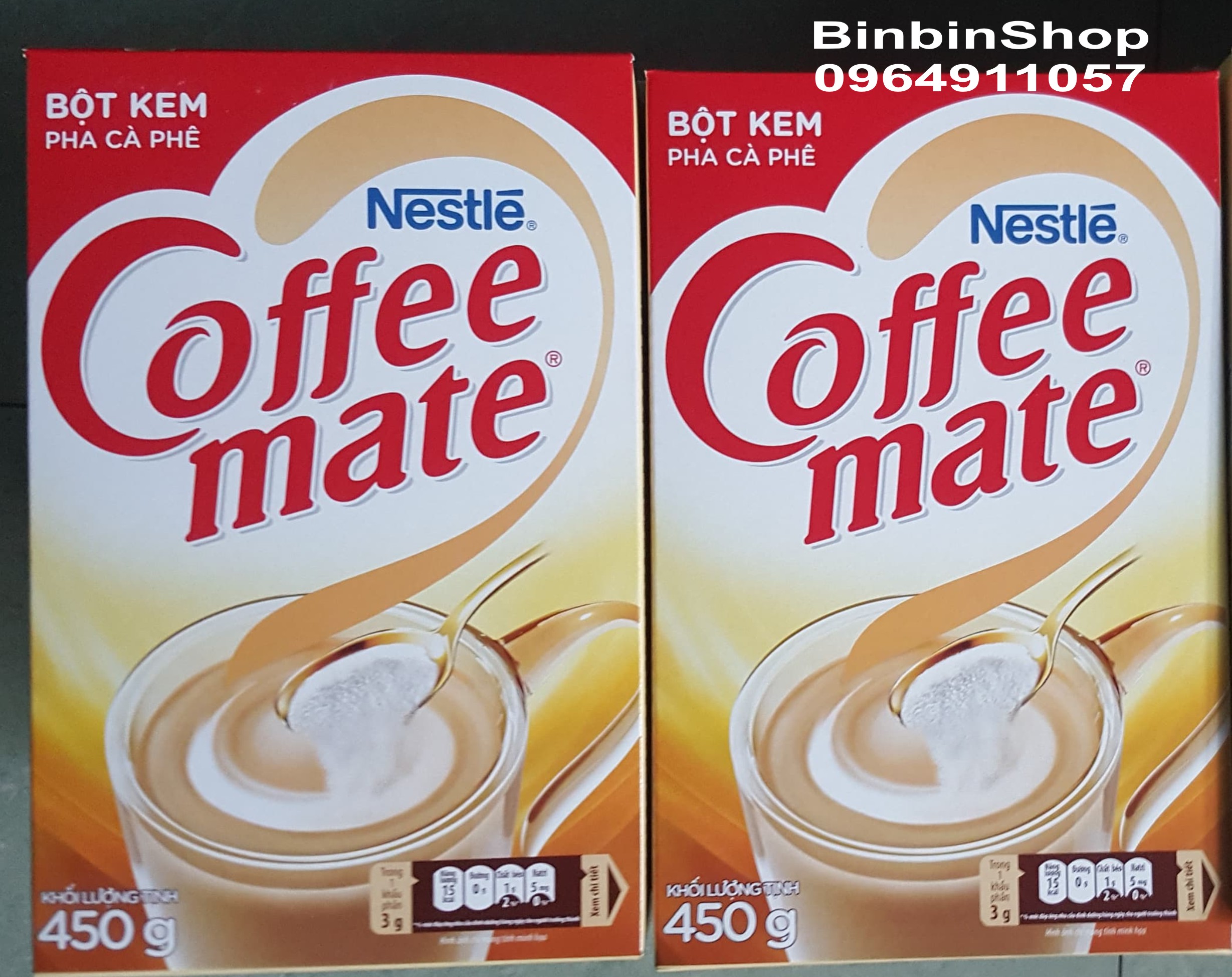 HCM Combo 2 hôp Bột kem coffee mate 450gram - Nestle