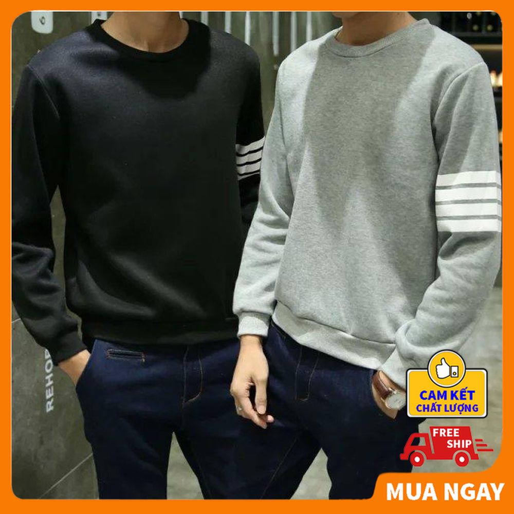 Áo nỉ thu đông nam dài tay ấm áp thương hiệu ❤️ BIBINO68 ❤️ Áo sweater nam unisex, áo thu đông dài tay, áo nỉ trơn nam tay dai, áo nỉ nam cổ tròn