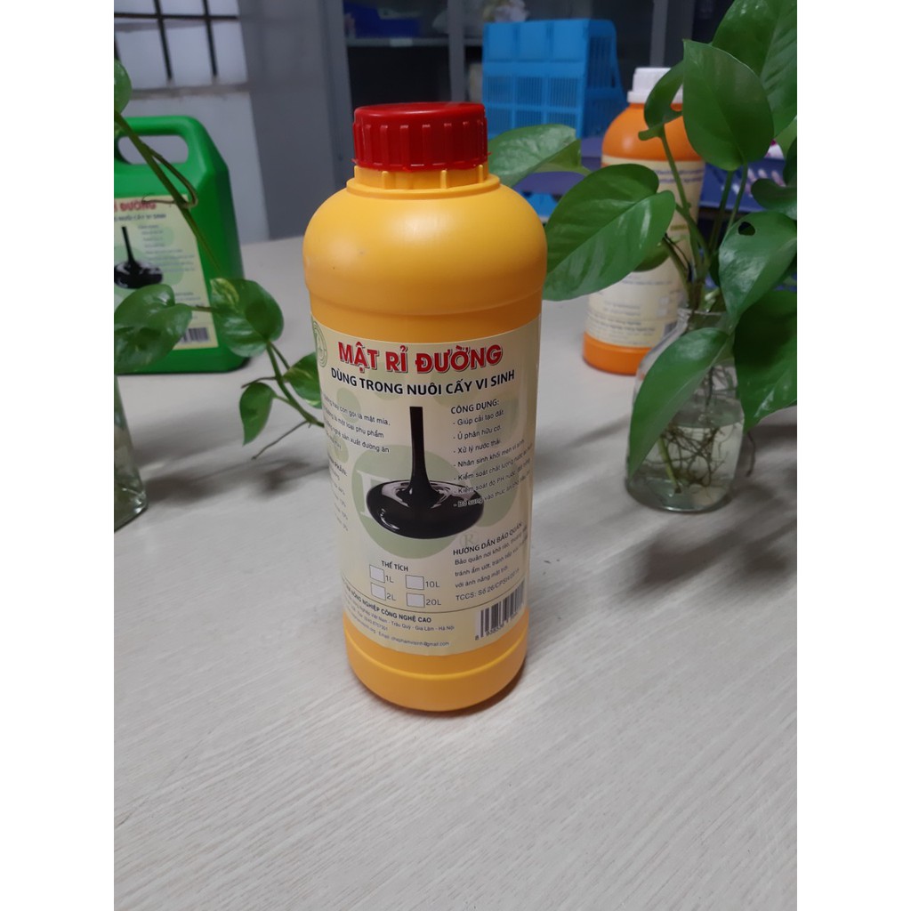 1 lít mật rỉ đường nuôi EM thứ cấp từ EM gốc