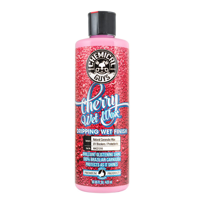 Wax Đánh Bóng Xe Dạng Kem Chemical Guys Cherry Wet Wax, Dung Dịch Tẩy Rửa Xe Máy Hàng Chính Hãng USA 473ml