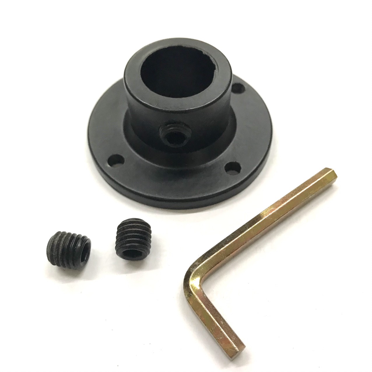 Combo 4 Mặt bích ống nước phi 21mm, cút nối hợp kim nhôm lắp bằng lục giác giá rẻ, tiện lợi