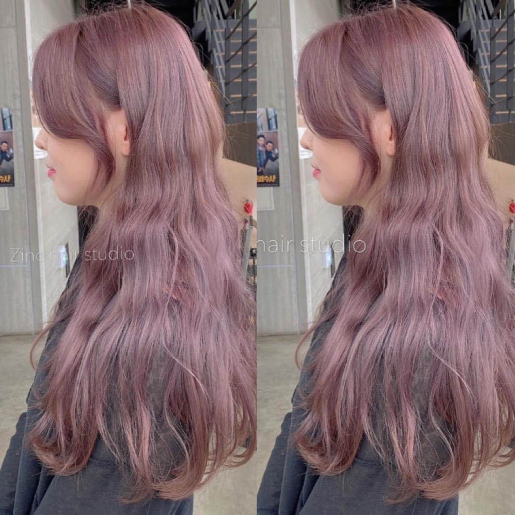 Kem nhuộm tóc màu Tím Ánh Khói – Blinkhair, tặng kèm trợ nhuộm và gang tay