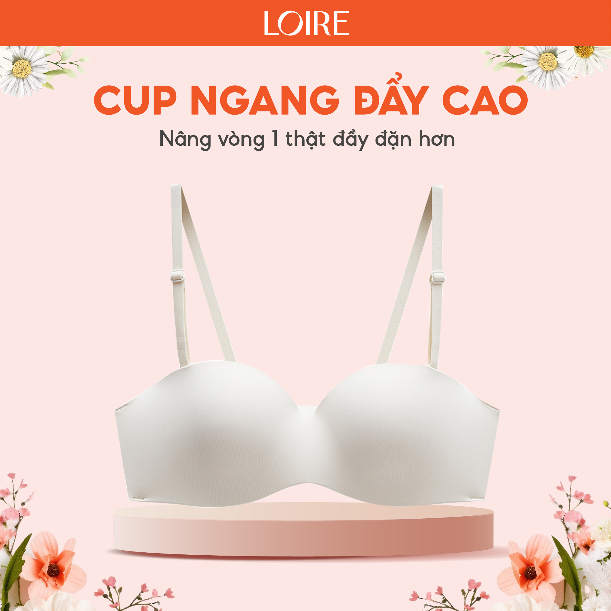 Áo Lót Không Gọng Đệm Dày Nâng Ngực Loirechic BRNC148