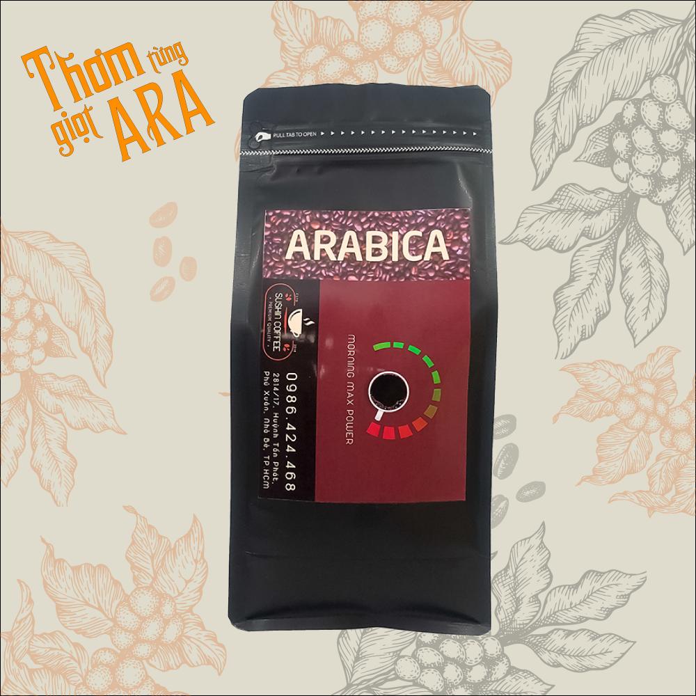 [HCM]Cà Phê Arabica Nguyên Chất - Cafe Rang Xay Mộc Dành Cho Pha Phin - 100% Arabica - Gói 500 Gram