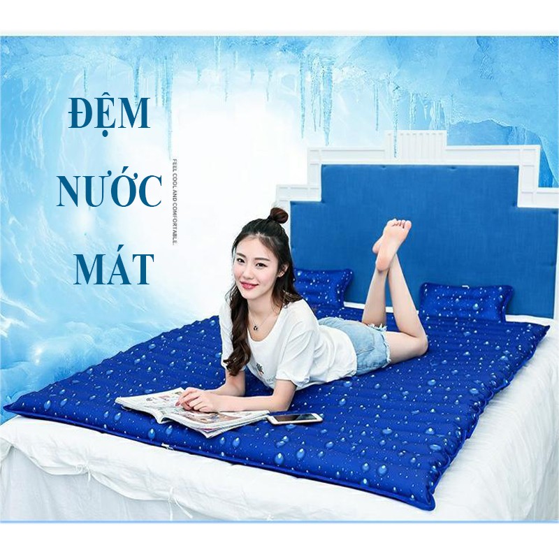 Đệm Điều Hòa Nhật Bản - Nệm nước mát Làm mát tự nhiên khi thời tiết nóng bức, tạo cảm giác êm dịu cho giấc ngủ sâu hơn. [ KÍCH THƯỚC 75X190CM ]