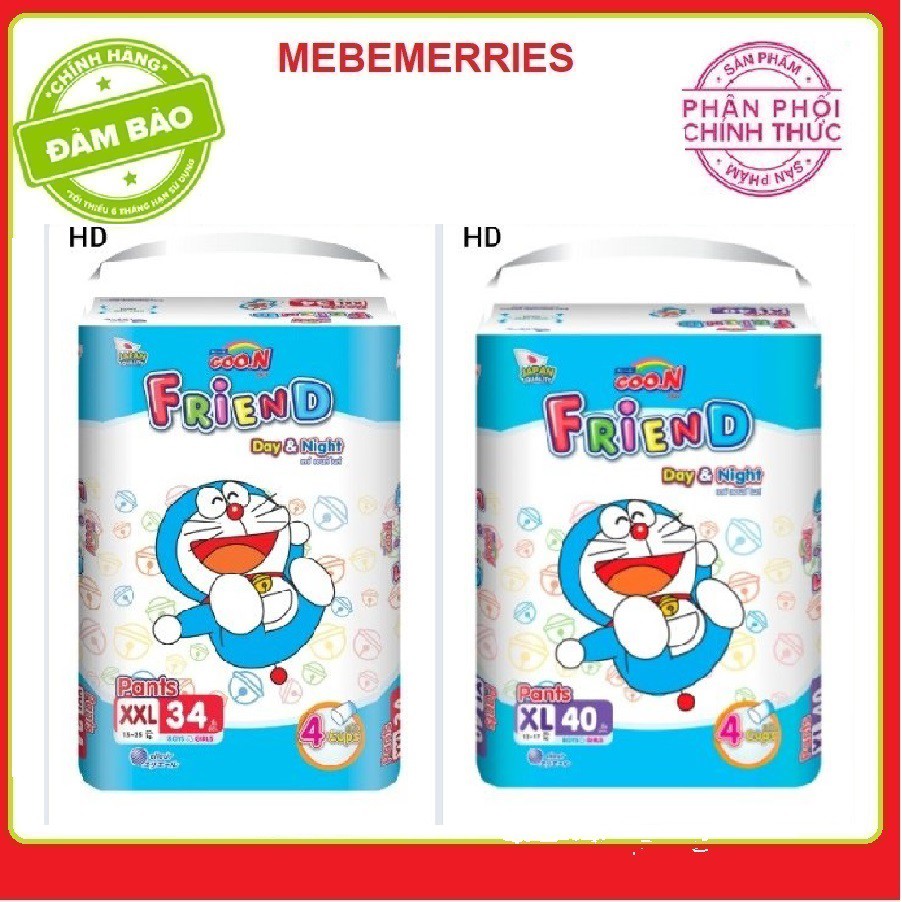 Bỉm / Tã quần Goo.N Friend Doremon gói cực đại
