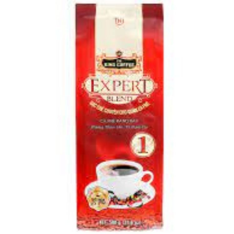 Cà phê rang xay expert blend 1 king coffee gói 500gr, pha phin king blend 1
