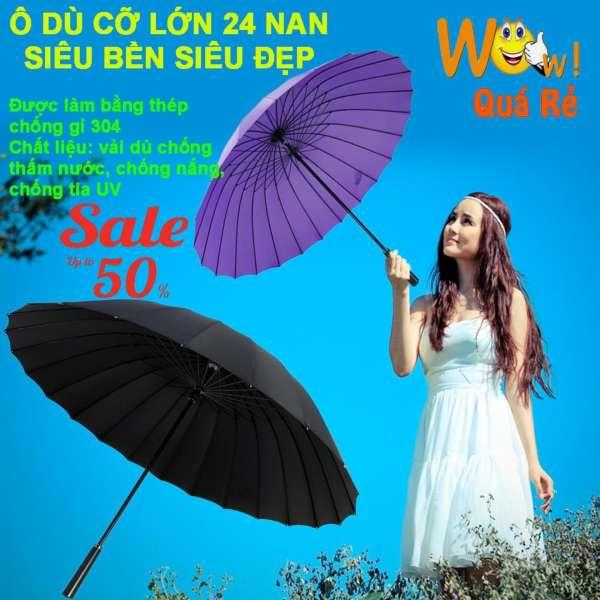 Mua ô dù siêu to che nắng mưa, 24 Nan Kép Cứng Cáp, Nhỏ Gọn, Ô che mưa cỡ lớn, Ô Dù Siêu To Cỡ Lớn Che Nắng Mưa, Chống Tia UV, Ô Siêu To Cao Cấp - Chất lượng nói lên tất cả