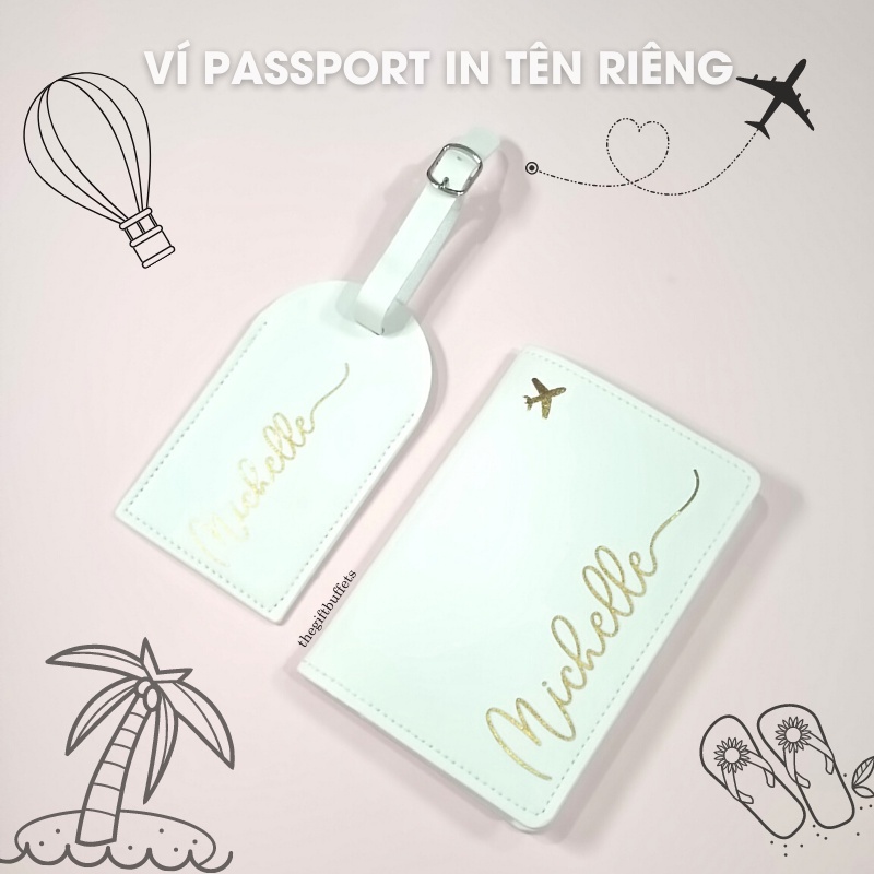 Ví hộ chiếu passport cover in tên theo yêu cầu