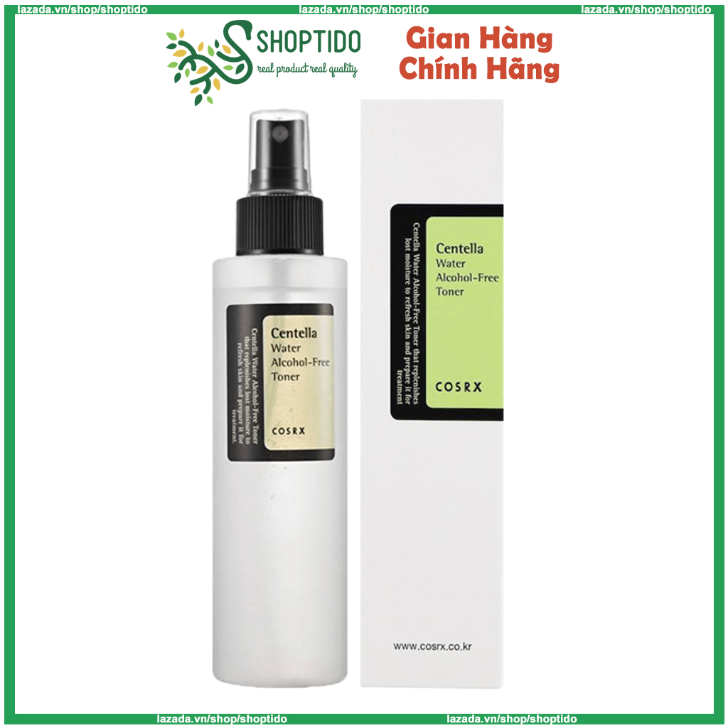 Nước hoa hồng COSRX Centella Water Alcohol Free Toner Xanh lá 150ml NPP Shoptido