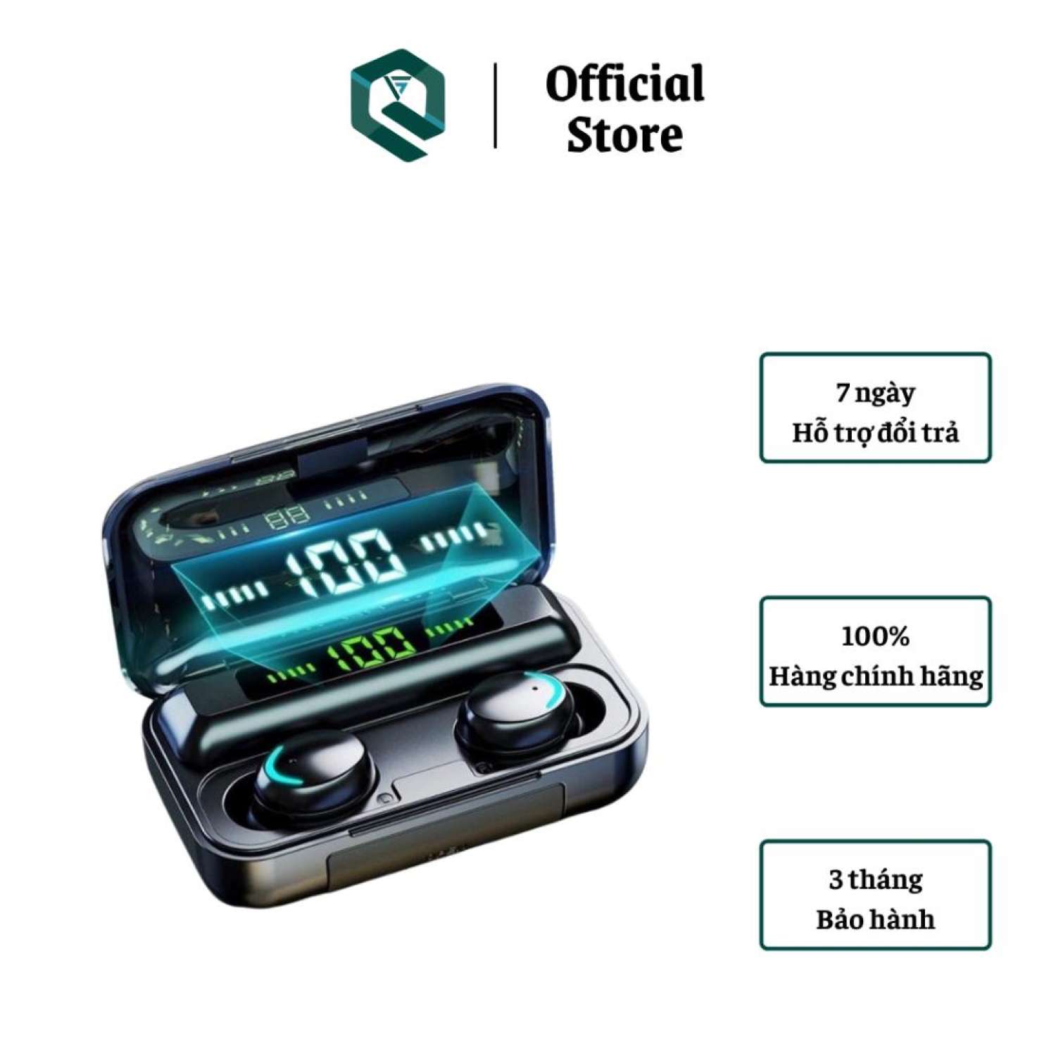 Tai nghe bluetooth amoi f9 pro - tai nghe bluetooth không dây cao cấp - tai nghe bluetooth mini nhỏ gọn pin siêu trâu có bảo hành hỗ trợ mọi dòng máy