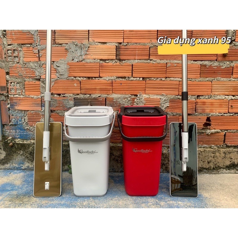 Bộ lau nhà thông minh mẫu cao cấp bàn ốp inox