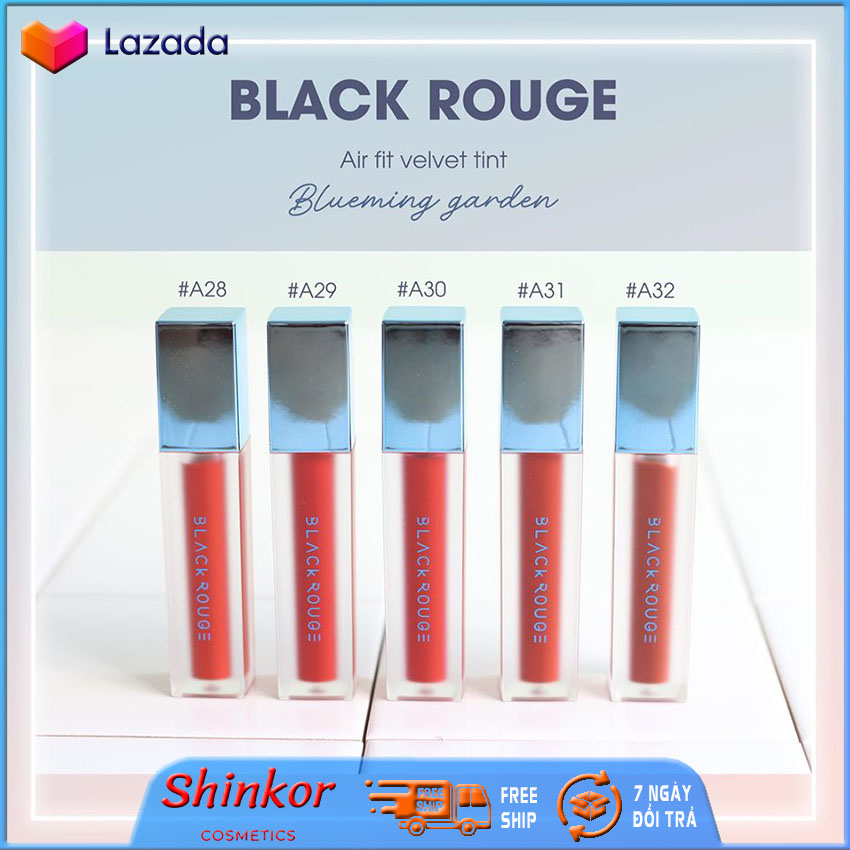 Son Blackrouge Air Fit Velvet Tint Version 6-Son Kem Lì Siêu Mịn Không Gây Hiện Tượng Khô Môi SHINKOR