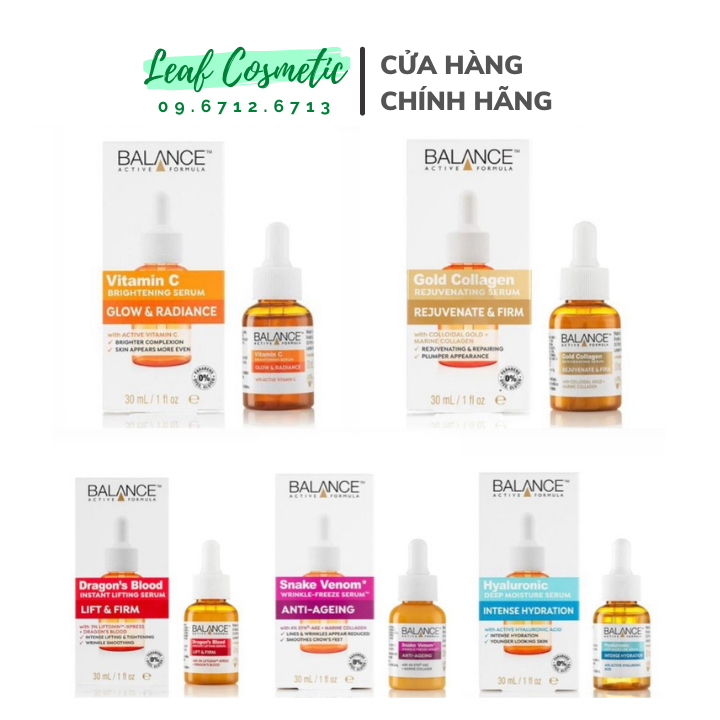 Tinh Chất Dưỡng Da Balance Vitamin C - Niacinamide - Hyaluronic - Gold + Marine Collagen