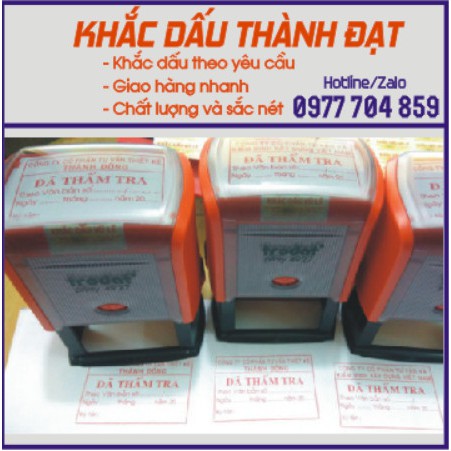 Khắc Trodat dấu nhiều dòng kích thước lớn theo yêu cầu