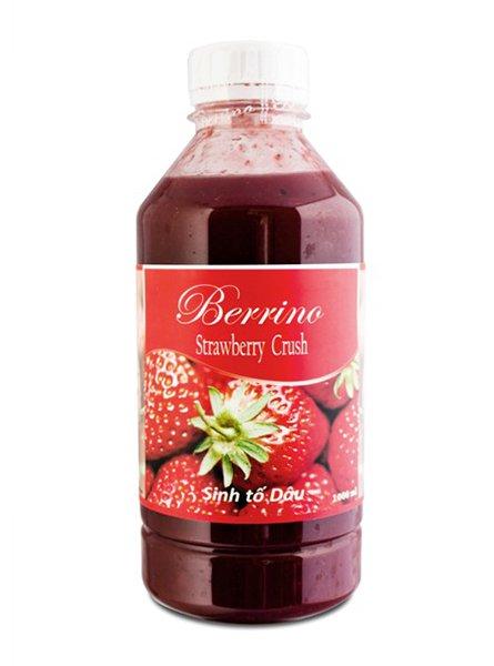 Sinh tố berrino dâu tây 1l - mứt berino dâu chai 1l