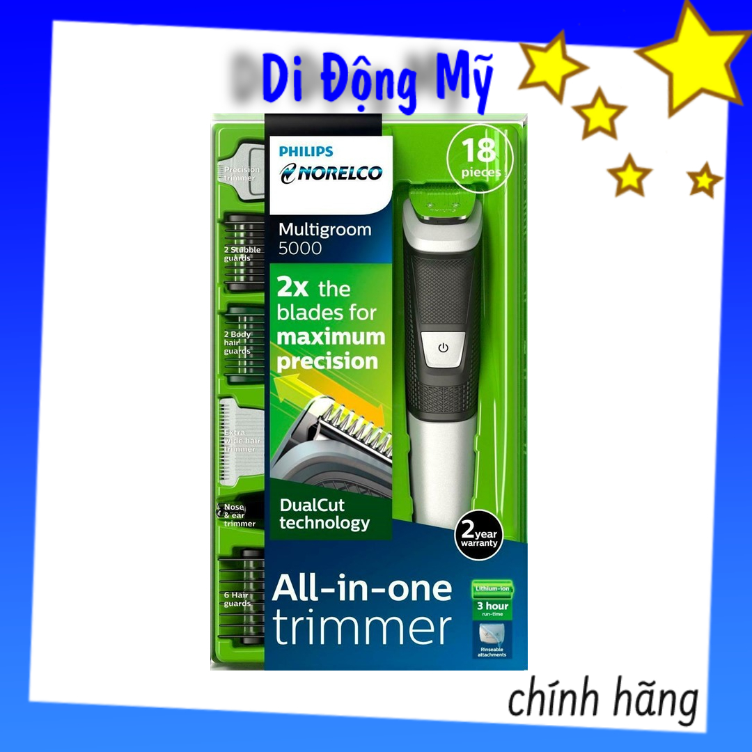 Philips norelco 5000 mg5750 mg5910 mg5900 - tông đơ đa năng philip multigroom 5000 giúp cắt tỉa râu tóc lông mũi