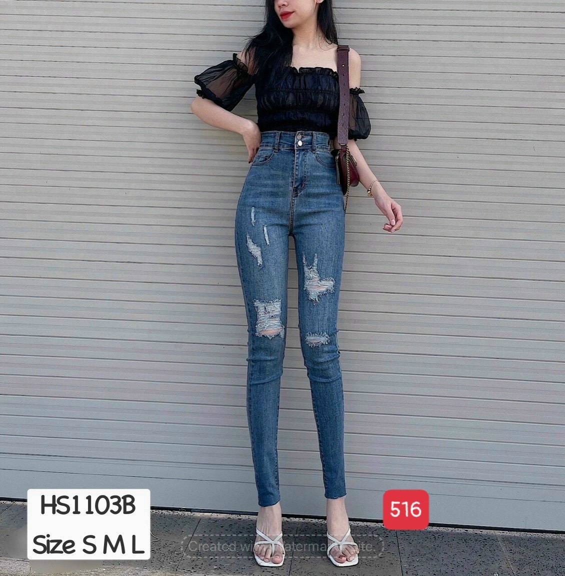 Quần jean nữ cao cấp vải denim xịn xò , không nhăn , không xù , không bai màu , hàng chuẩn shop ( shop tự chụp ) thời trang WYN SHOP lmm2