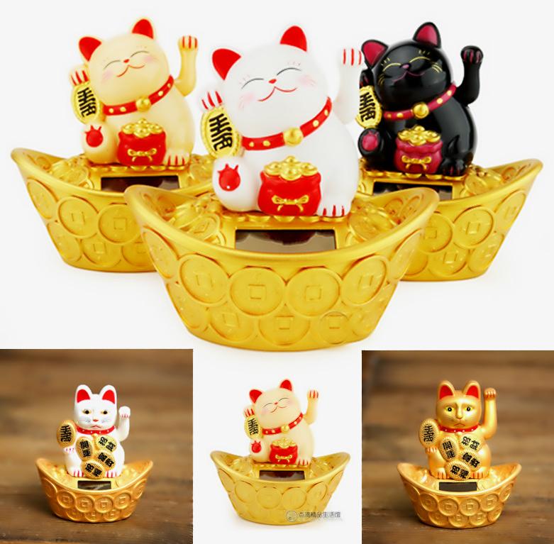 Tượng mèo may mắn chiêu phước lộc bình an giàu sang phú quý