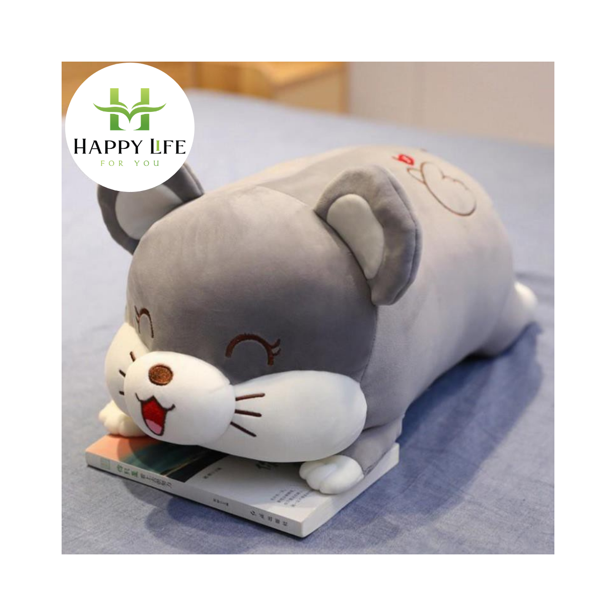 Chăn gối văn phòng, bộ chăn gối văn phòng 3 trong 1, gấu gối mền - Happy Life 4U
