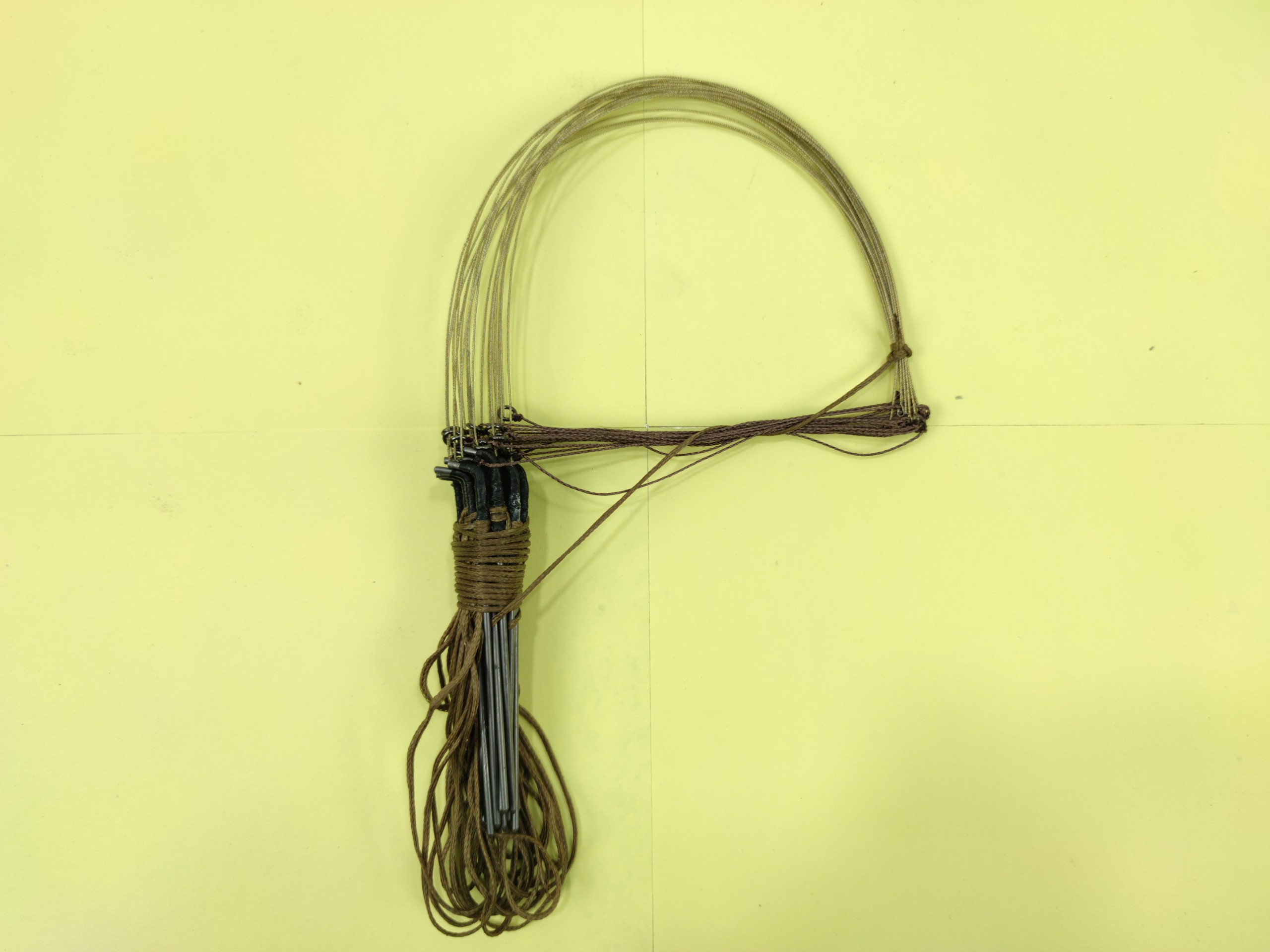 1 bộ Giò đá bẫy gà rừng mùa 2024 khoen inox đúc 1 bộ 20 chân thép , cáp inox se 4 không rỉ , dù màu cỏ khô