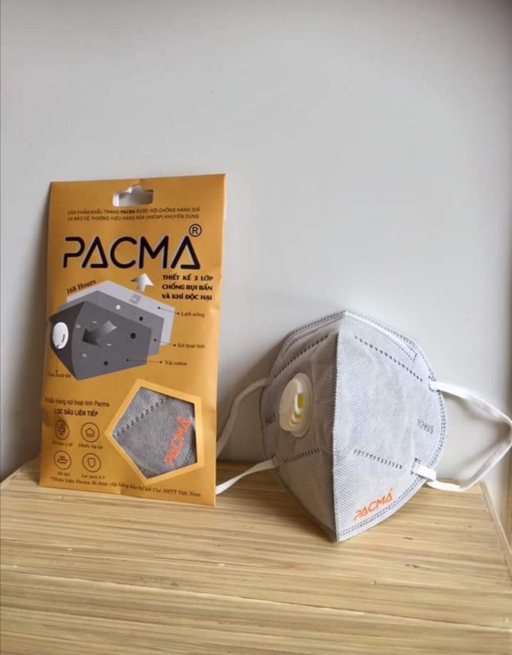 Combo 3 Khẩu trang cao cấp Pacma hàng Việt Nam xuất khẩu
